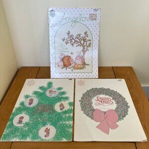 Precious Moments Cross Stitch Pattern Book Miniature Vol 2 & 3 + Angelove #18
